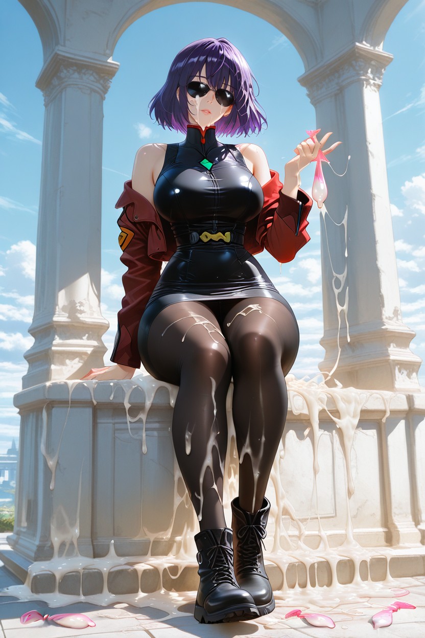 Used Condom In Hand, Cum On Boot Soles, No Armor Elements Hentai IA