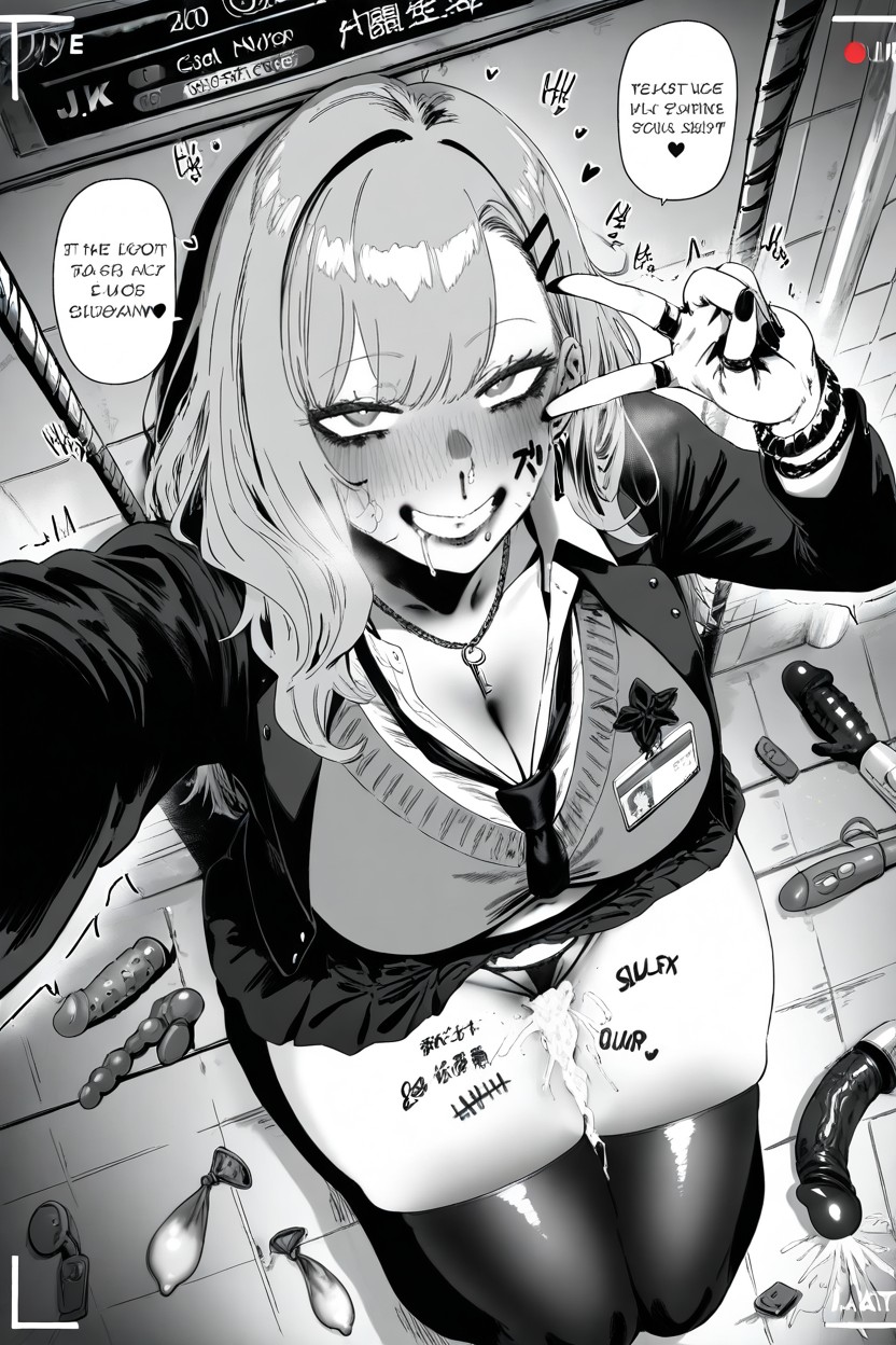 18+, Monochrome, Extrêmement Lourd En Bas Porno IA Hentai