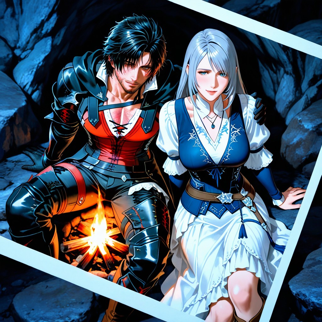 Single Black Elbow Length Fencing Glove On Right Hand, Jill Warrick Outfit, Sitting Down On Ground ヘンタイAIポルノ