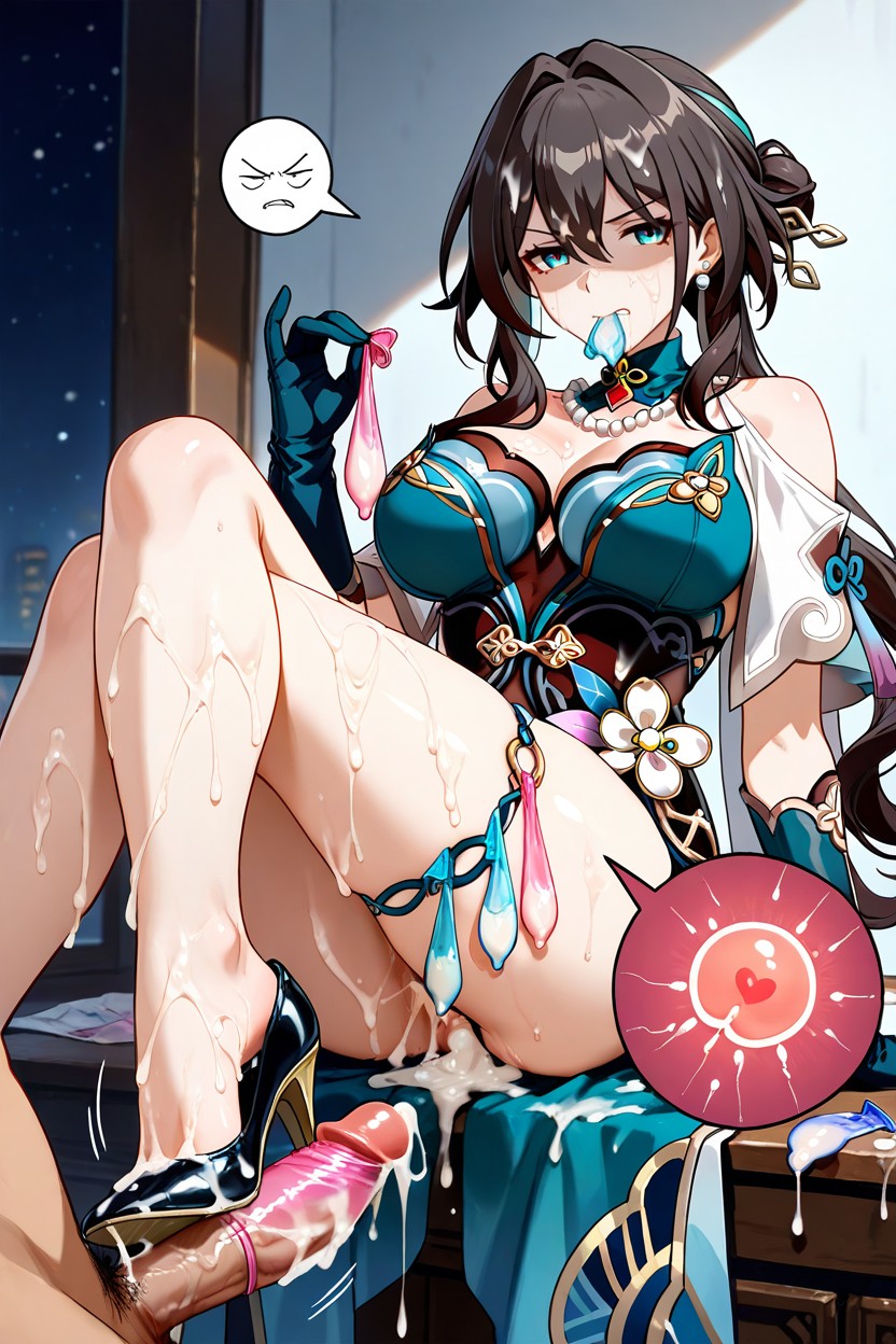 Cum On Hair, Motion Lines, Cum On Body ヘンタイAIポルノ