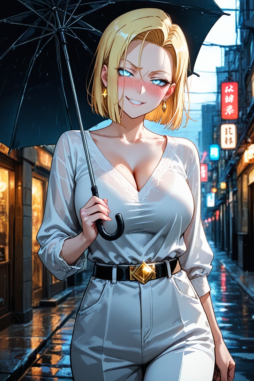 Mischievous (smiling While Blushing), With Dramatic, Medium Ass Hentai AI Porn