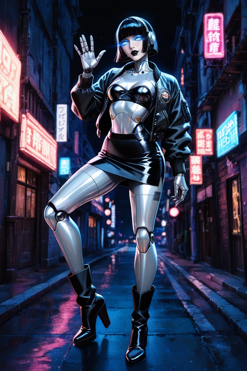 Solo, 18+, Synthetic Black Hair Hentai AI Porn