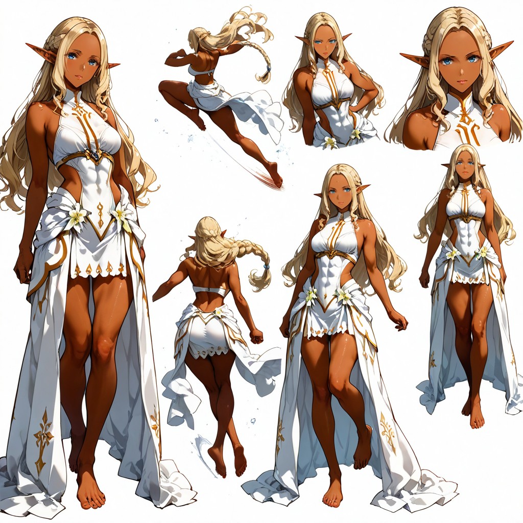 Character Action Sheet, Muted Colors, Diving 헨타이 AI 포르노
