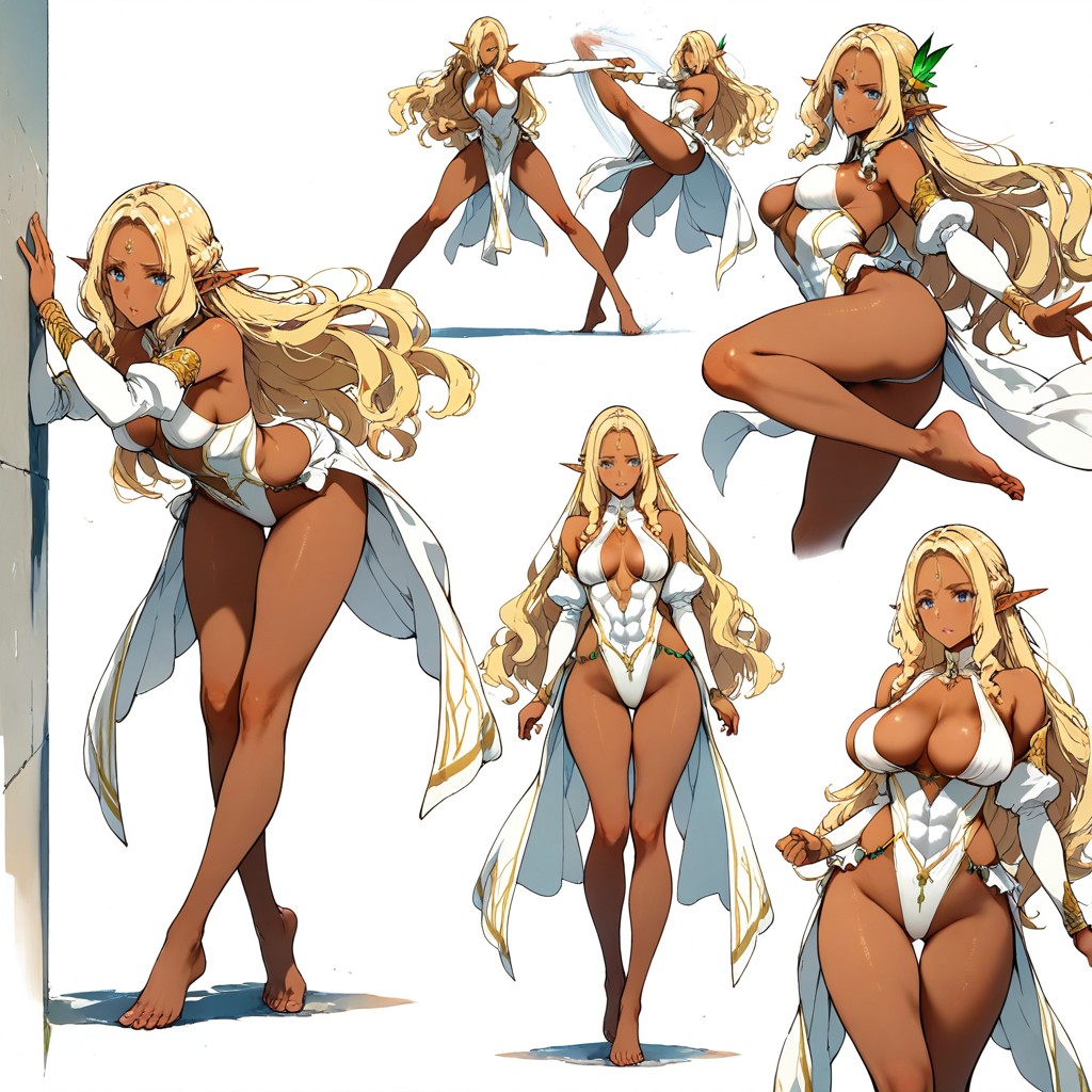 Motion Lines, Masterful Aesthetic, Wavy Blonde Hair Hentai KI Porno