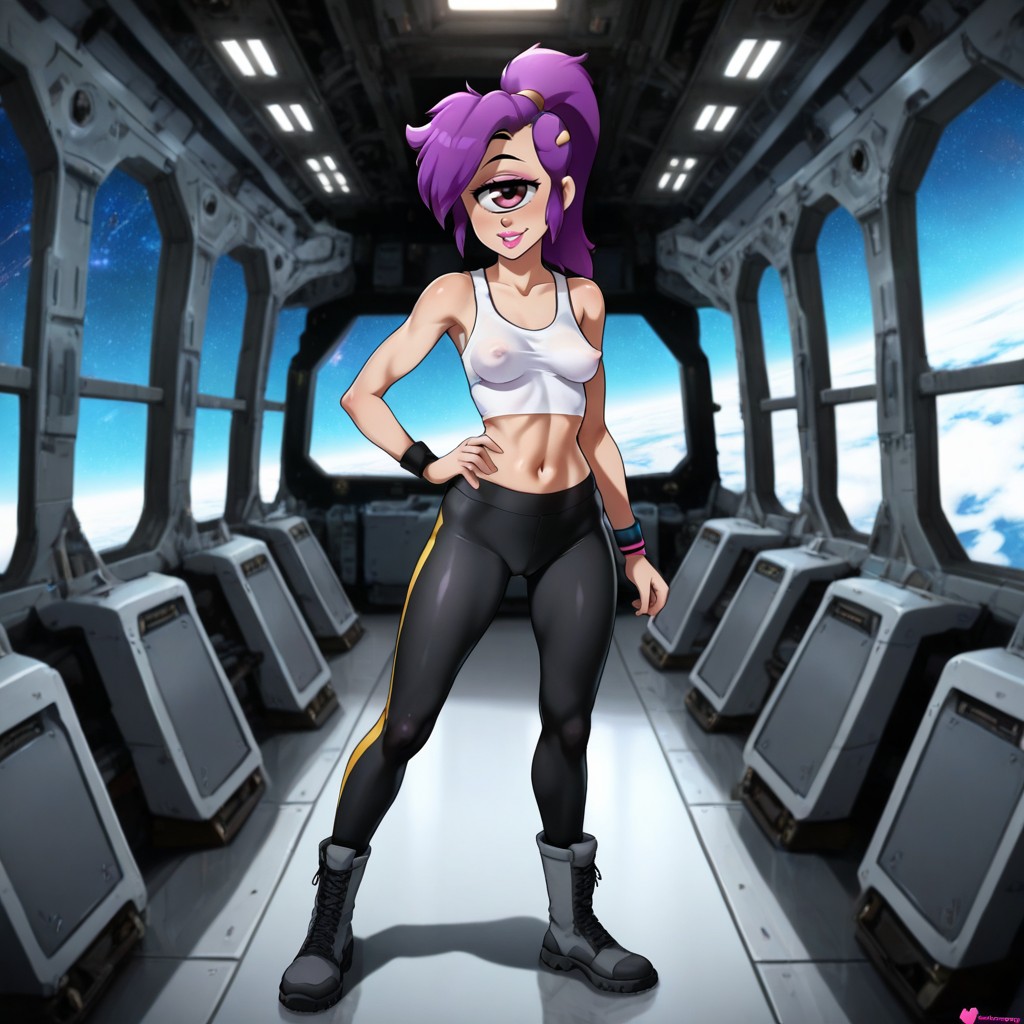 Disney Style, Tight Leggings, Hand On Hip Porno IA Hentai