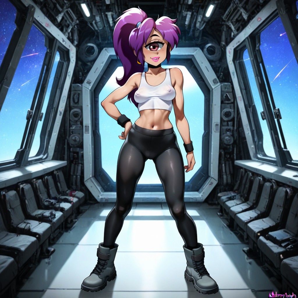 Grey Boots, 25+, All Matte Black Leggings Hentai IA