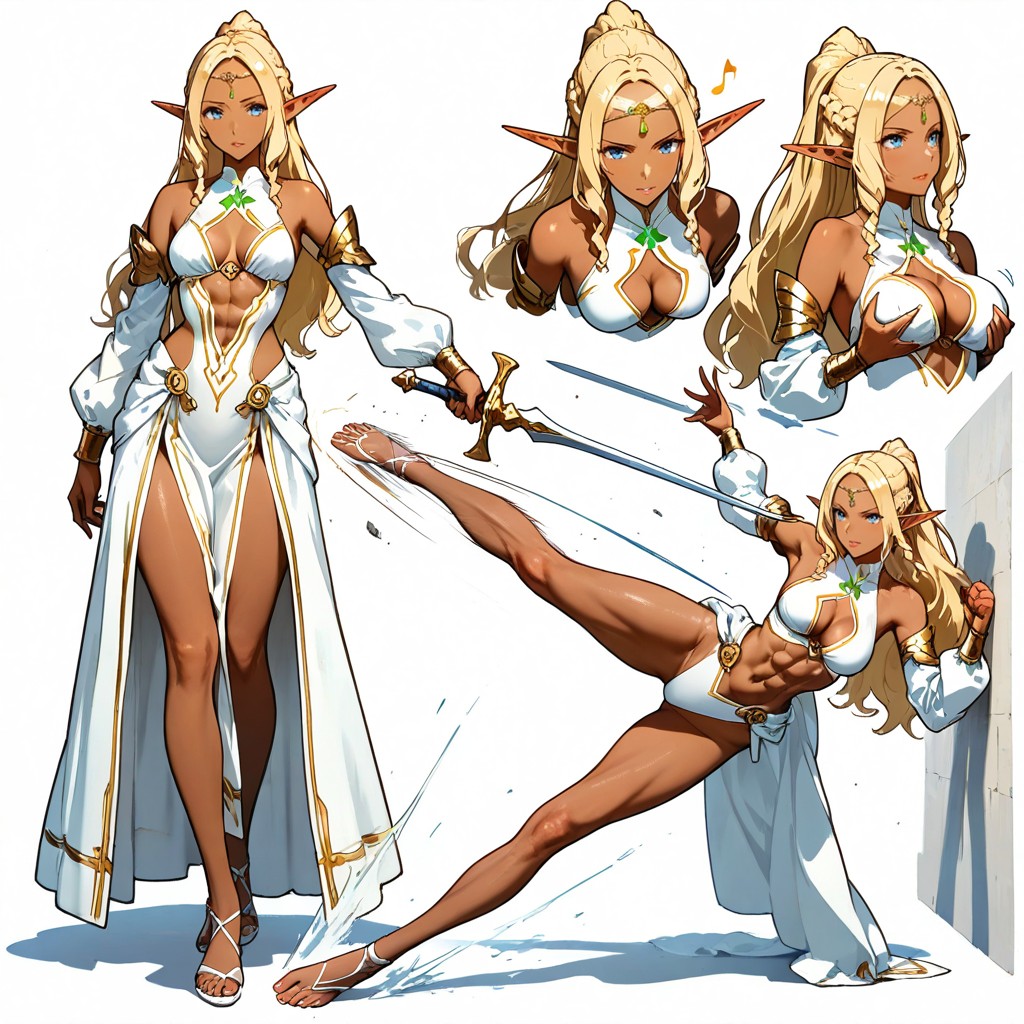 Petite Poitrine, Head Follow Motion, Motion Lines Porno IA Hentai