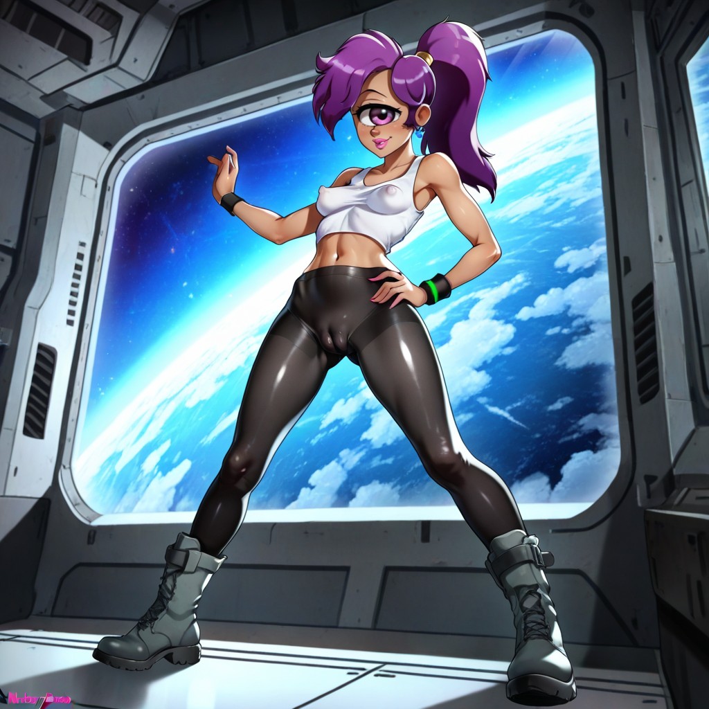 Pink Lipstick, Bimbo Lips, Medium Breast Hentai AI Porn