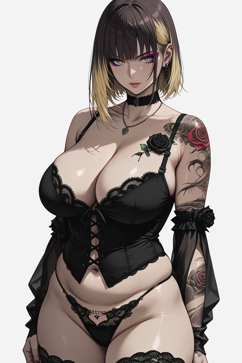 Excessive Tattoos On Legs, 18+, Perfect Figure Body Hentai AI Porn