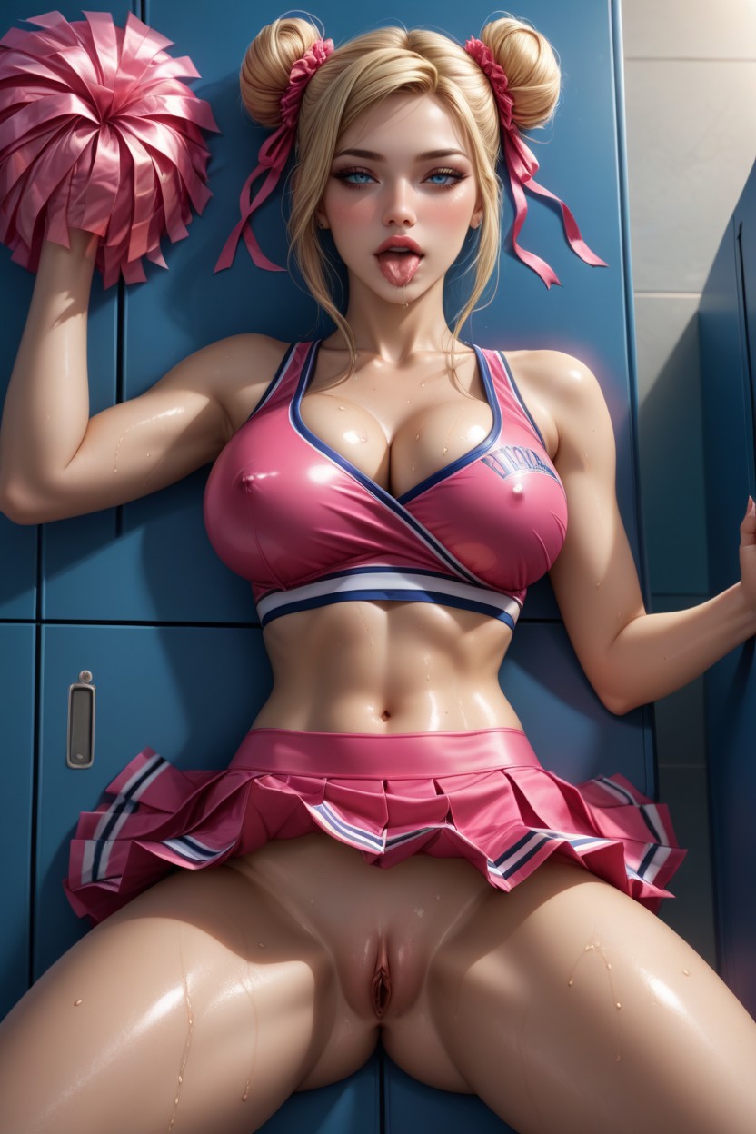 Locker Room, Cleavage Of Venus, Dynamic Lighting 헨타이 AI 포르노