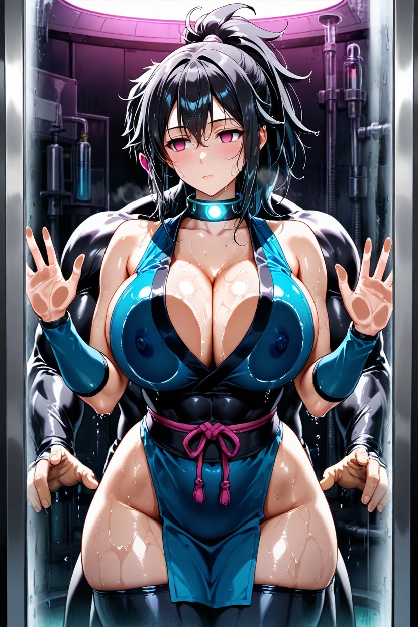 Wet Body, ピンクの目, Covered Nipples ヘンタイAIポルノ