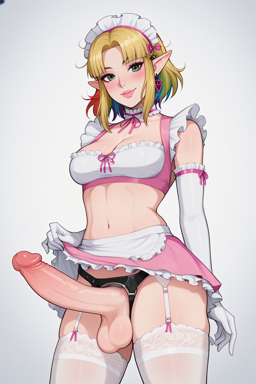 Ultra High Details, Rainbow Balls, Strapon Dildo Porno IA Hentai