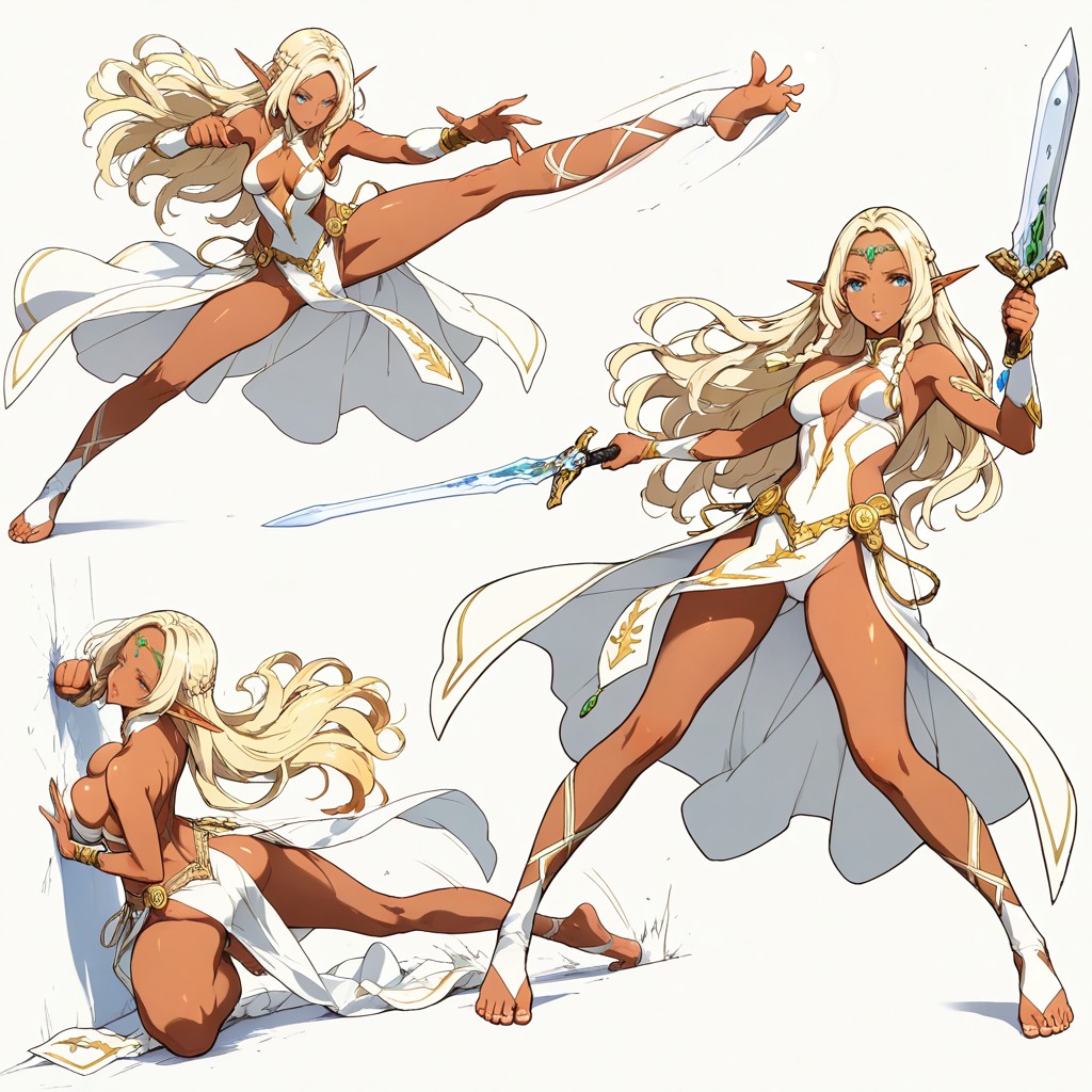 Violence, Hyper Long Elegant Legs, Hyper Tall Woman Hentai IA