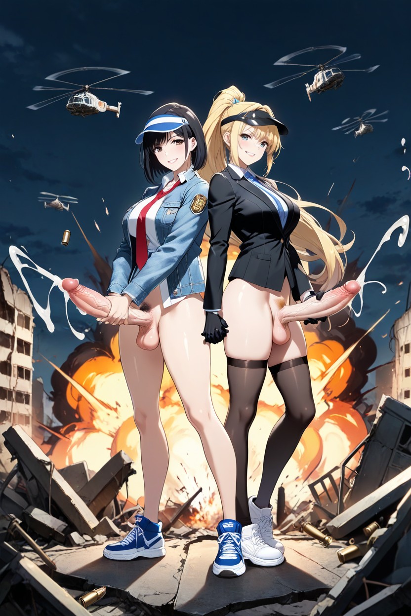 Full Body, Testicles, Full Erection Porno IA Hentai