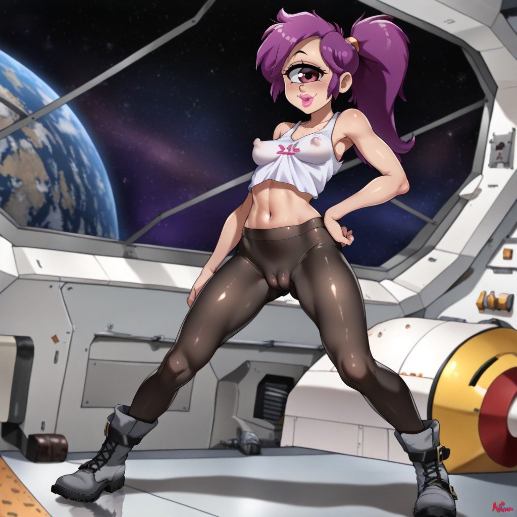 Cameltoe, Toned Stomach, Hyper Detailed Skin Textures Hentai IA pornografia