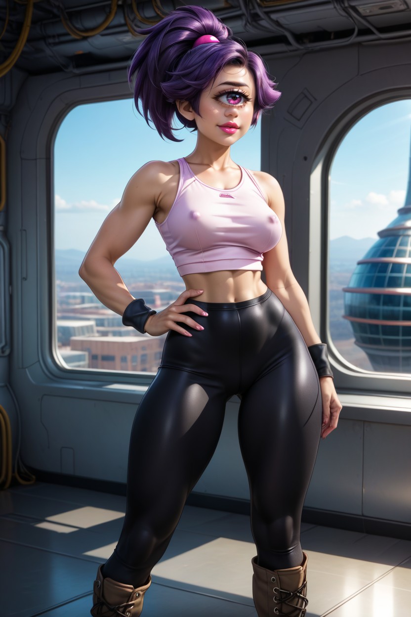 Bimbo Lips, Rounded Shaped Head, Mignon Porno IA Hentai