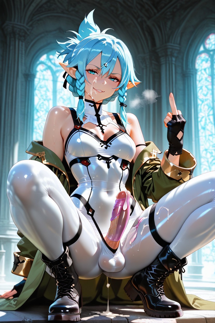 Condón Usado, Delicate Face, Cum In Face Hentai IA