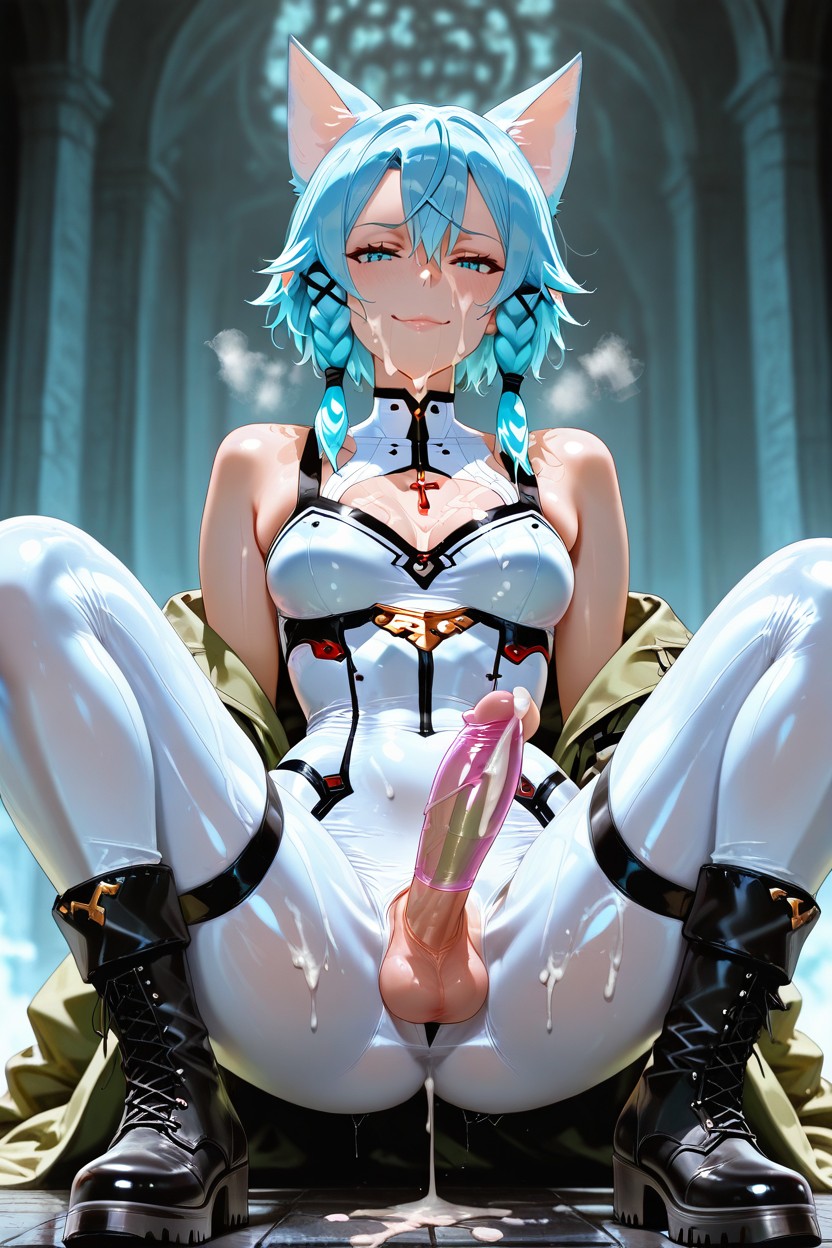 Fingerless Black Gloves, Bukakke, Delgada Hentai IA