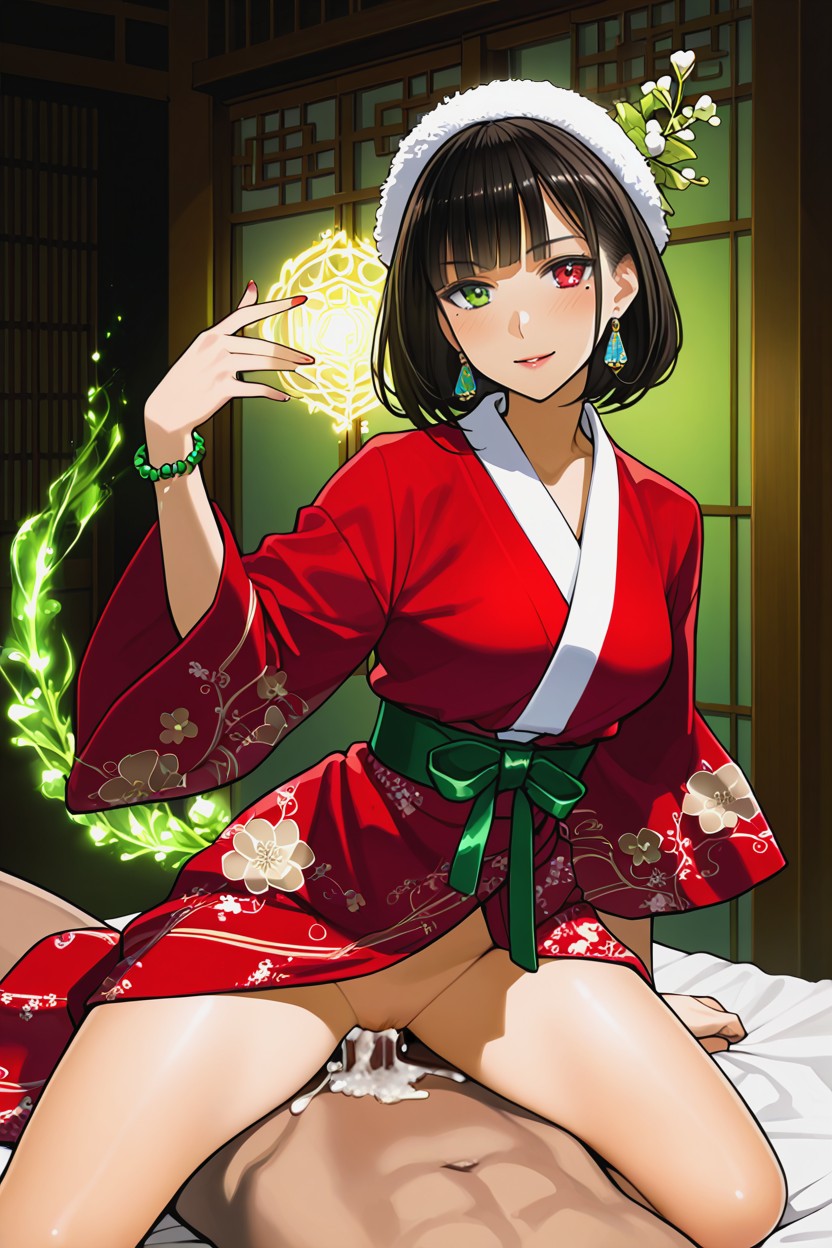 High Detailed Manhwa Style, Santa Dress, Elegant But Practical Attire Hentai AI Porn