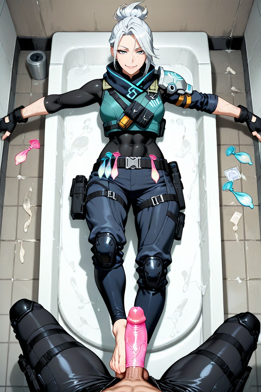 Athletic Face, Wearing Condom, Tapered Tactical Pants Hentai AI Porn