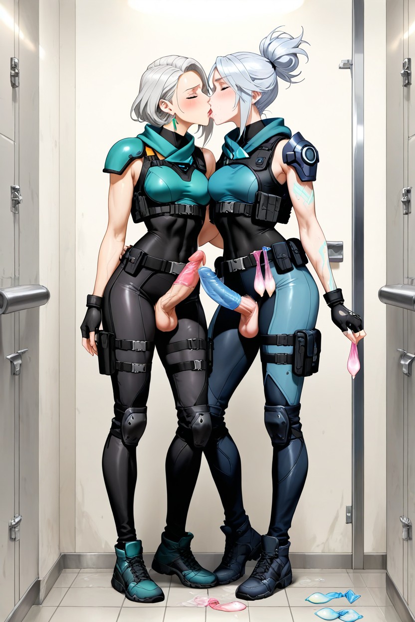 Futanari, Athletic Face, High Detail Character Design Hentai AI Porn