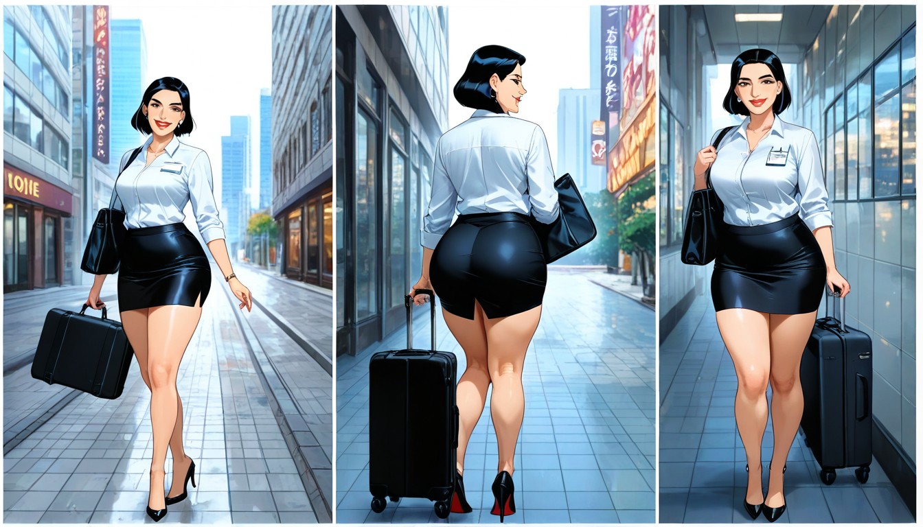 Thick Eyebrows, Long Legs, Big Smile ヘンタイAIポルノ