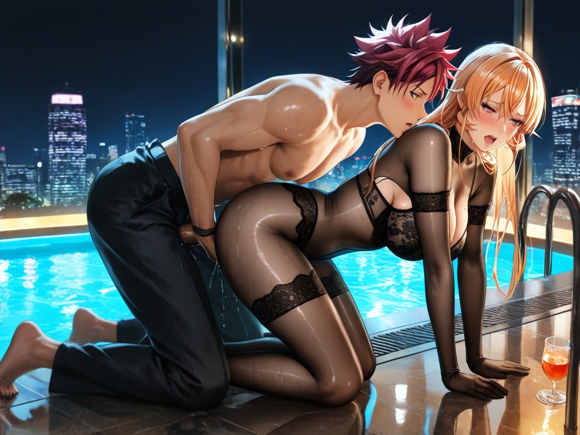 Ultra Quality, Handsome Yukihira Souma With Red Hair And Yellow Eyes, 25+ Hentai IA