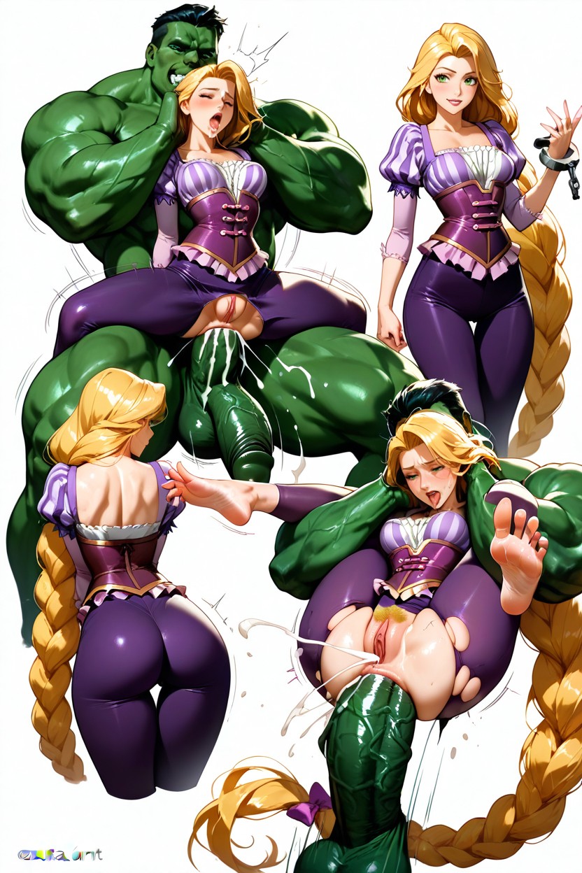 Bouncing Spherical Breast, Anatomically Perfect Legs And Feet, Semi-realism Anime Style Hentai IA