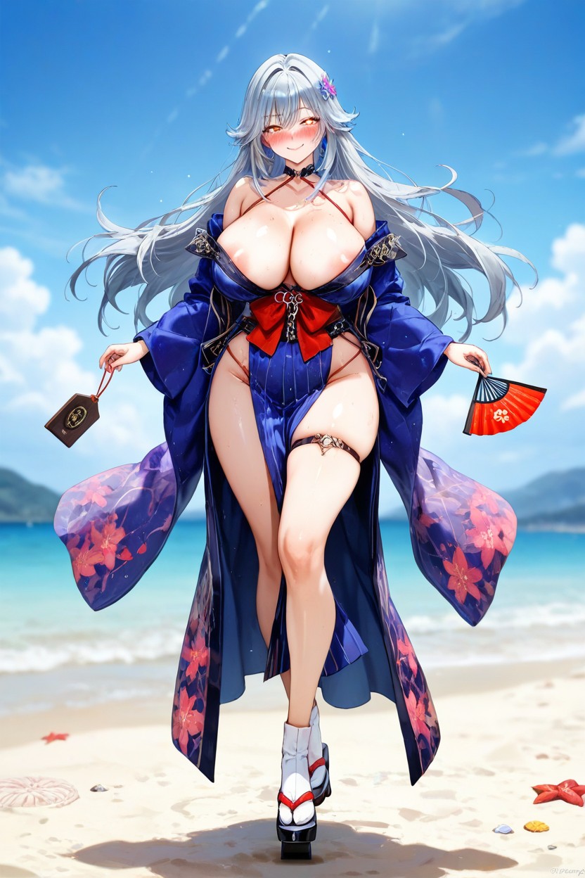 Revealing_kimono, Highres, Cm Hentai AI Porn