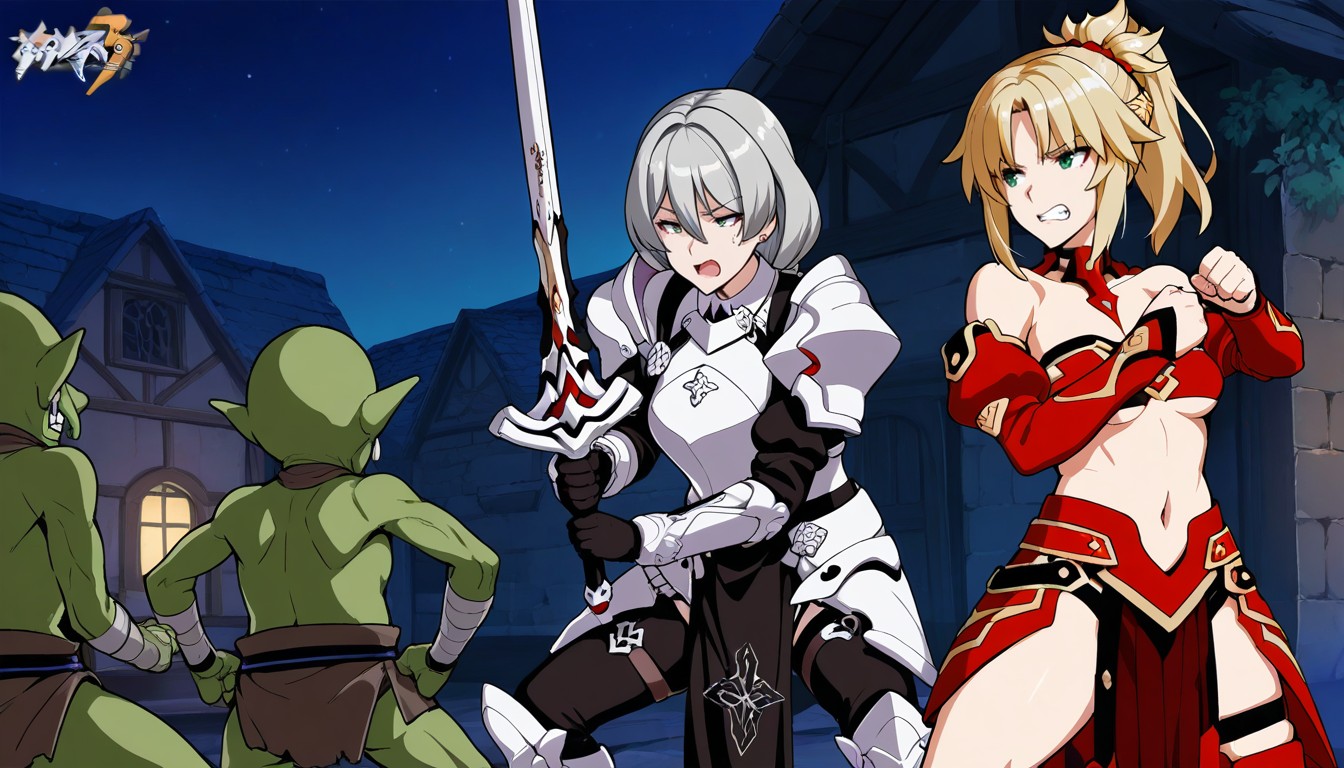 Taller Female, Comba Stance, In Medieval Village Hentai AI Porn