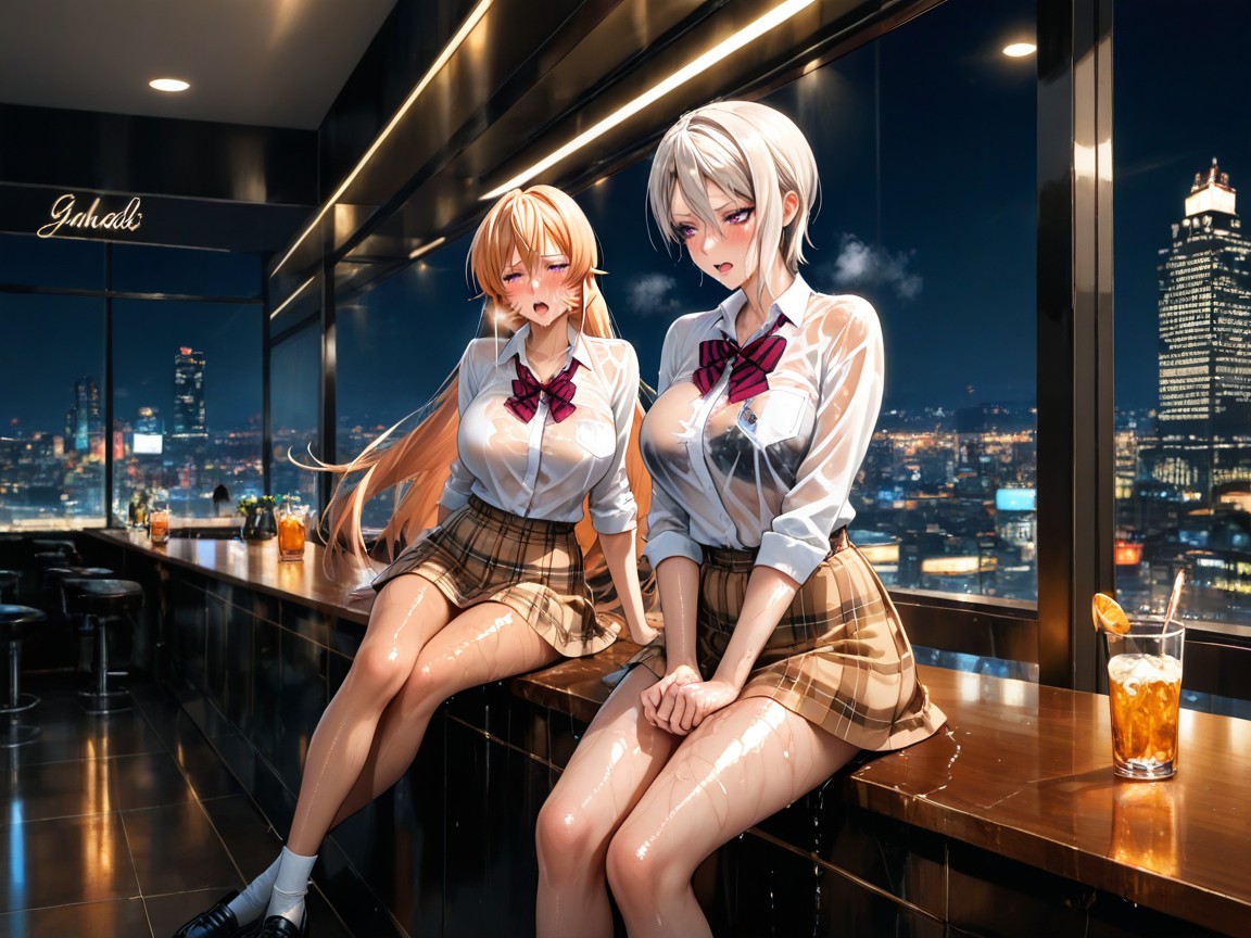 25+, Females Male, Souma Squeezing Erina And Alice Ass Hentai AI Porn