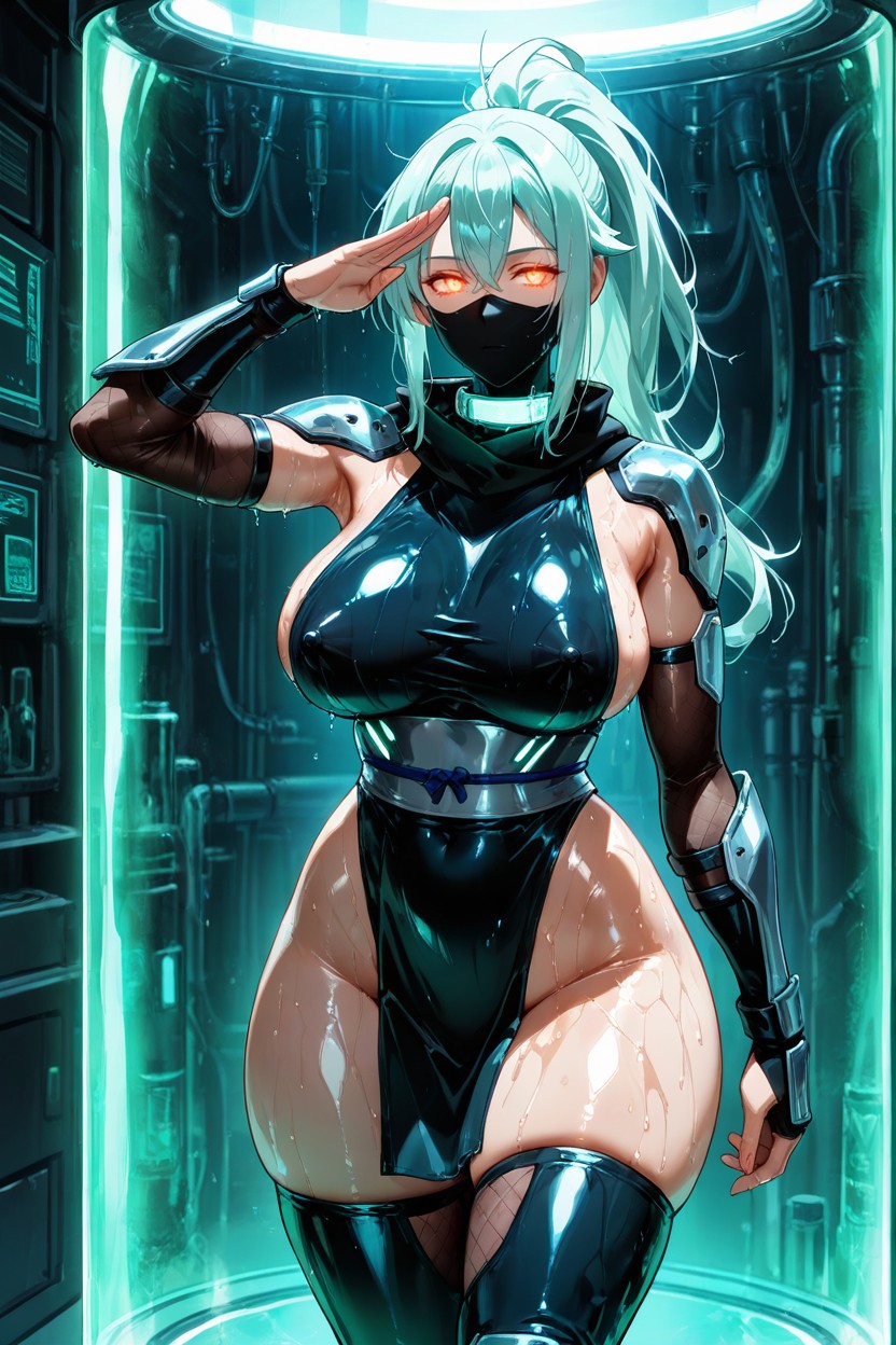 Liquid Metal, Ponytail Hair, Kunoichi Hentai IA