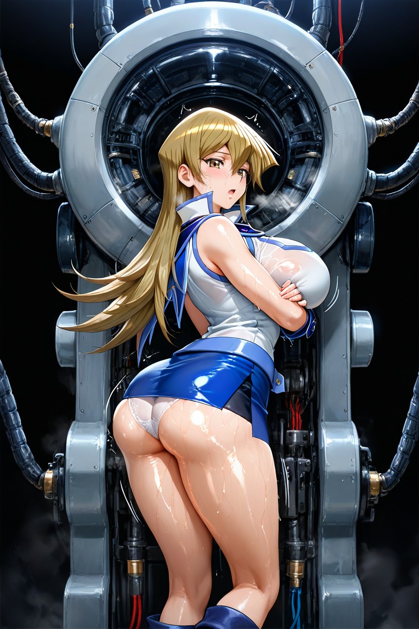 Boots, Alexis Rhodes From Yu-gi-oh Gx, White Throat Latch Hentai IA