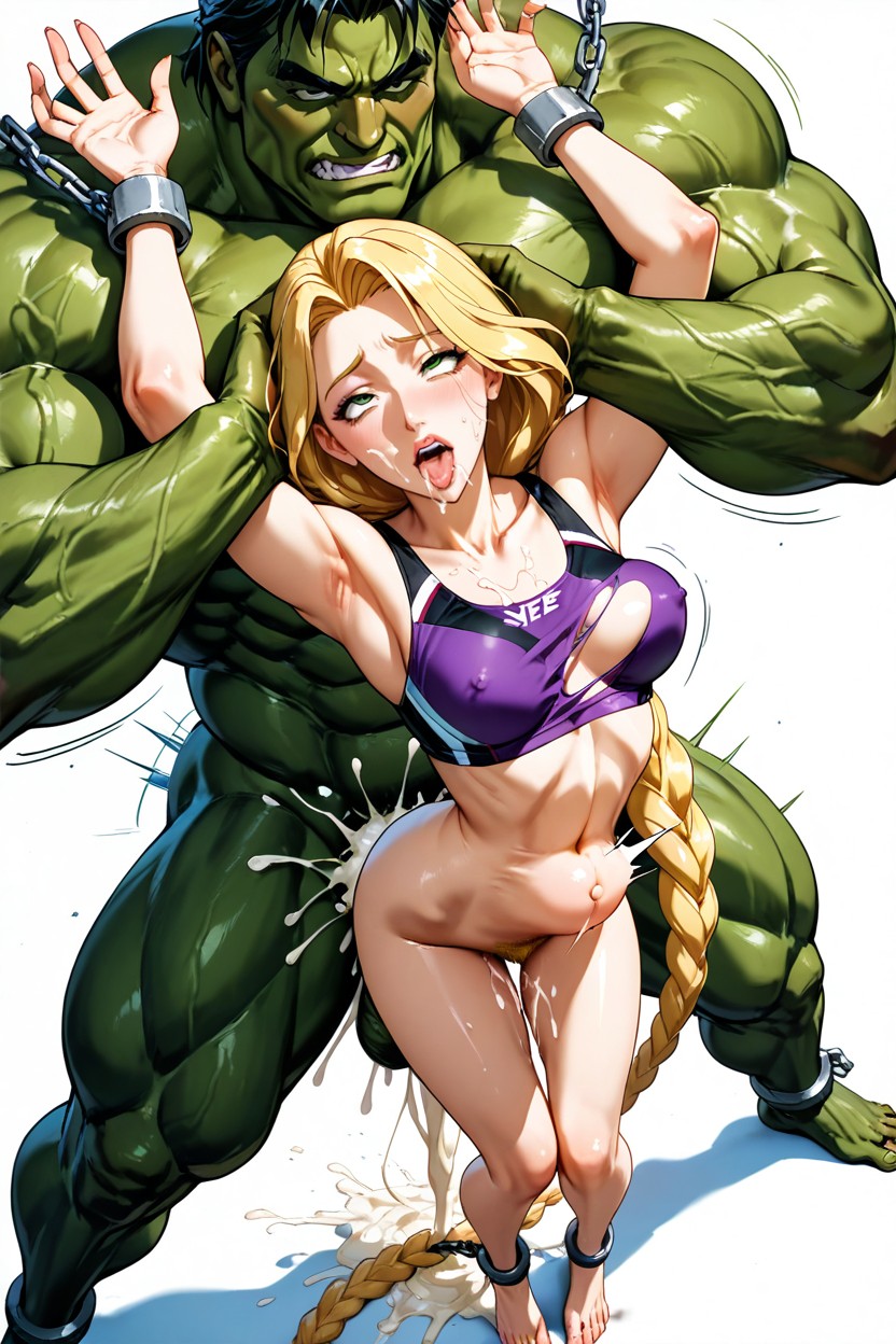 Dynamic Linework, Bouncing Spherical Breast, Head Tilted Back Porno IA Hentai