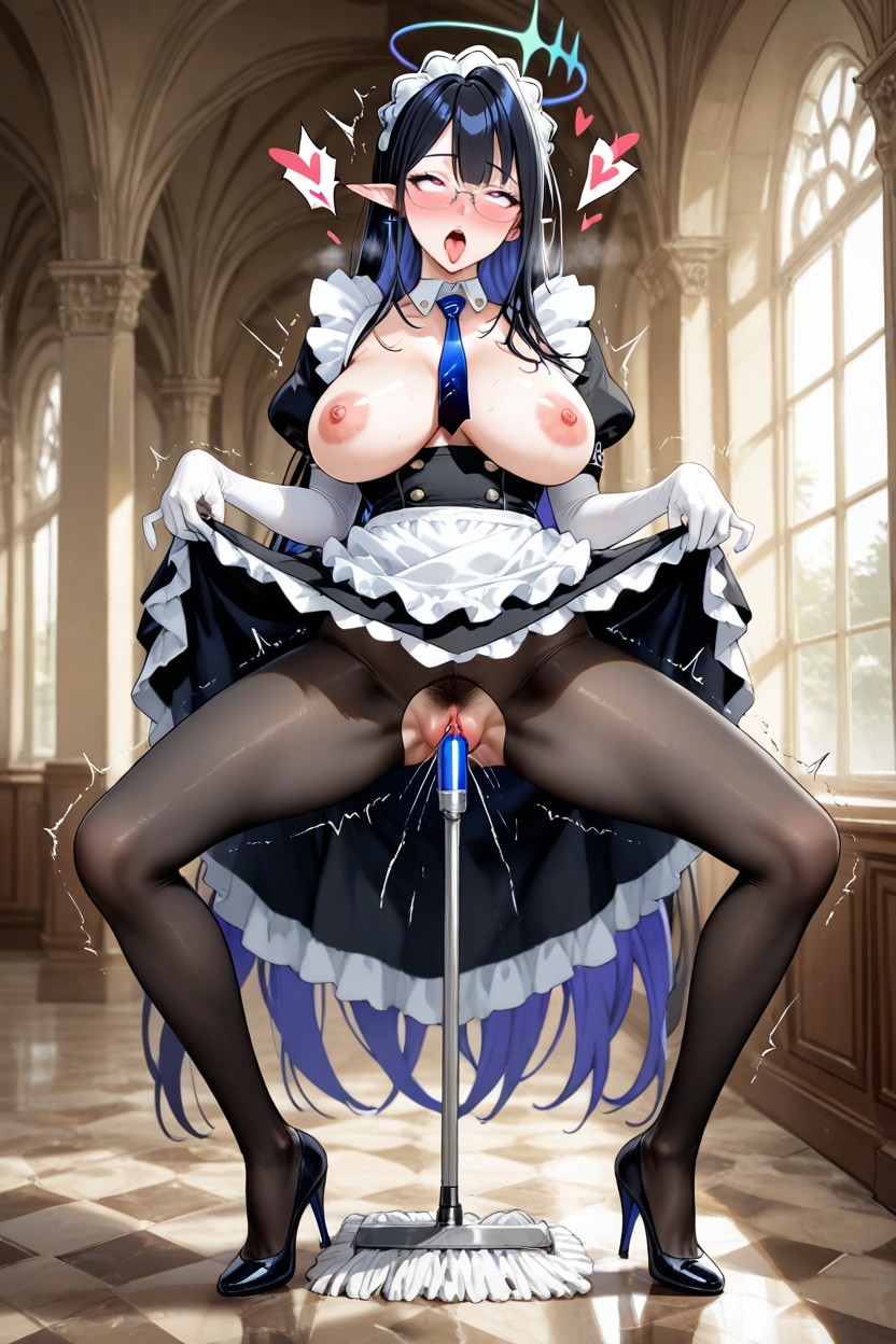 Ahegao, Luxury Mansion, Ojos De Corazón Hentai IA