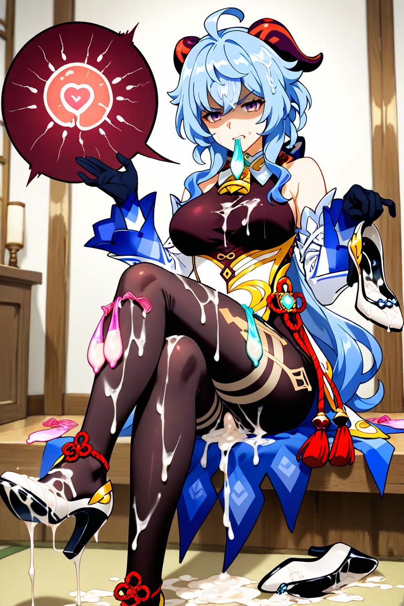 Enojada, Used Condom Thigh Ring, Scowl Hentai IA
