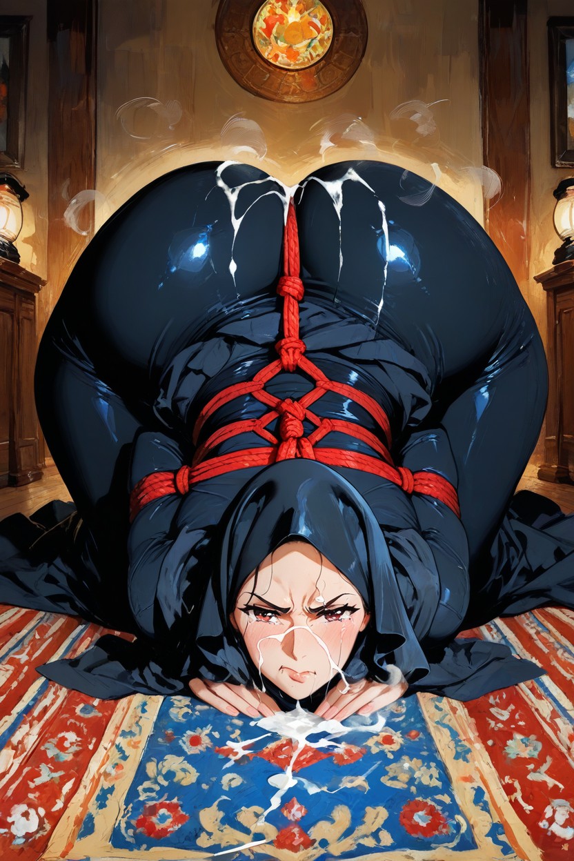 Hijab, Impressionism, Eyes Slightly Widened Hentai IA