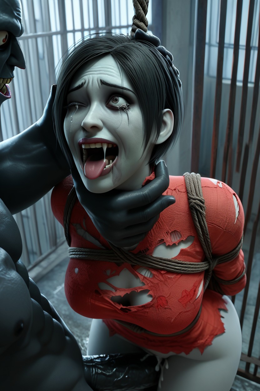 25+, Suspension Bondage, Ripped Clothes Hentai IA