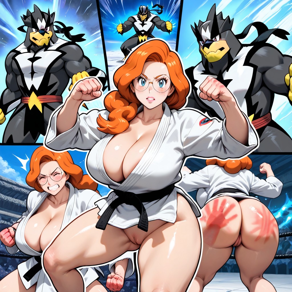 Freckles Covering Face, Soft Body, Dry Barren Landscape Hentai IA
