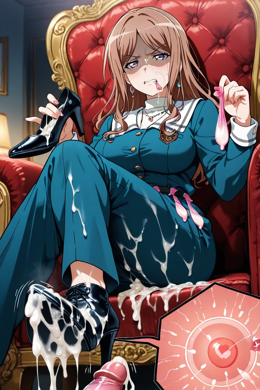 Legs Crossed, Sitting, Style Anime Hentai KI Porno