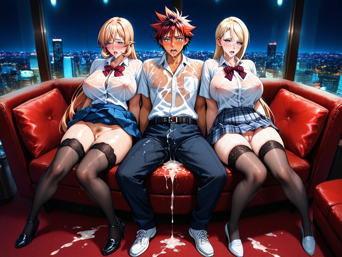 Night, Cinematic, Luxurious Strip Club Bar Hentai IA