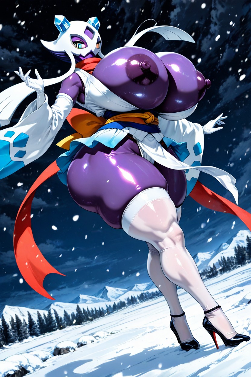 Night, Kimono, Expansión De Senos Hentai IA