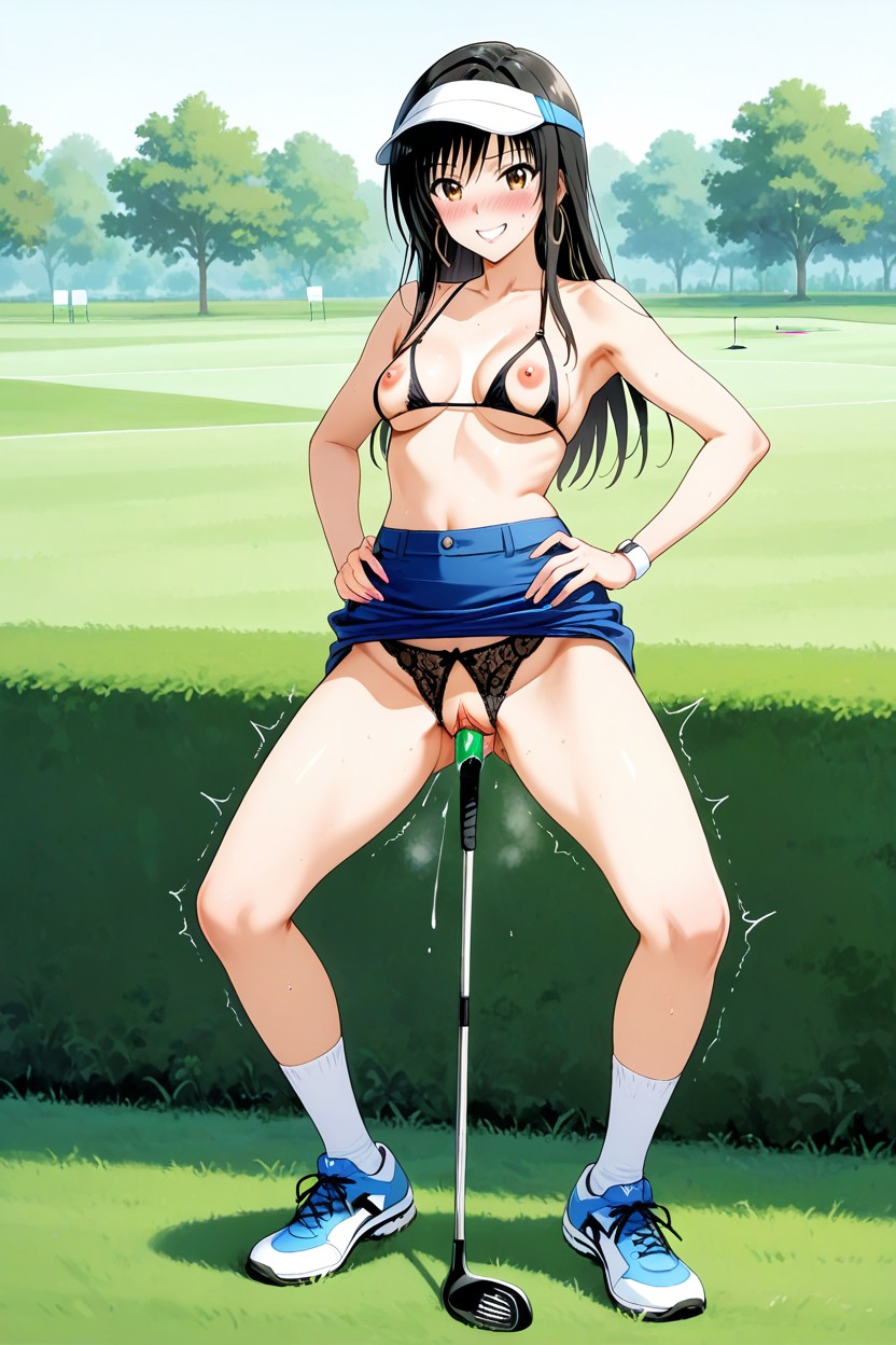 25+, Bowlegged Pose, Hoop Earing Hentai IA