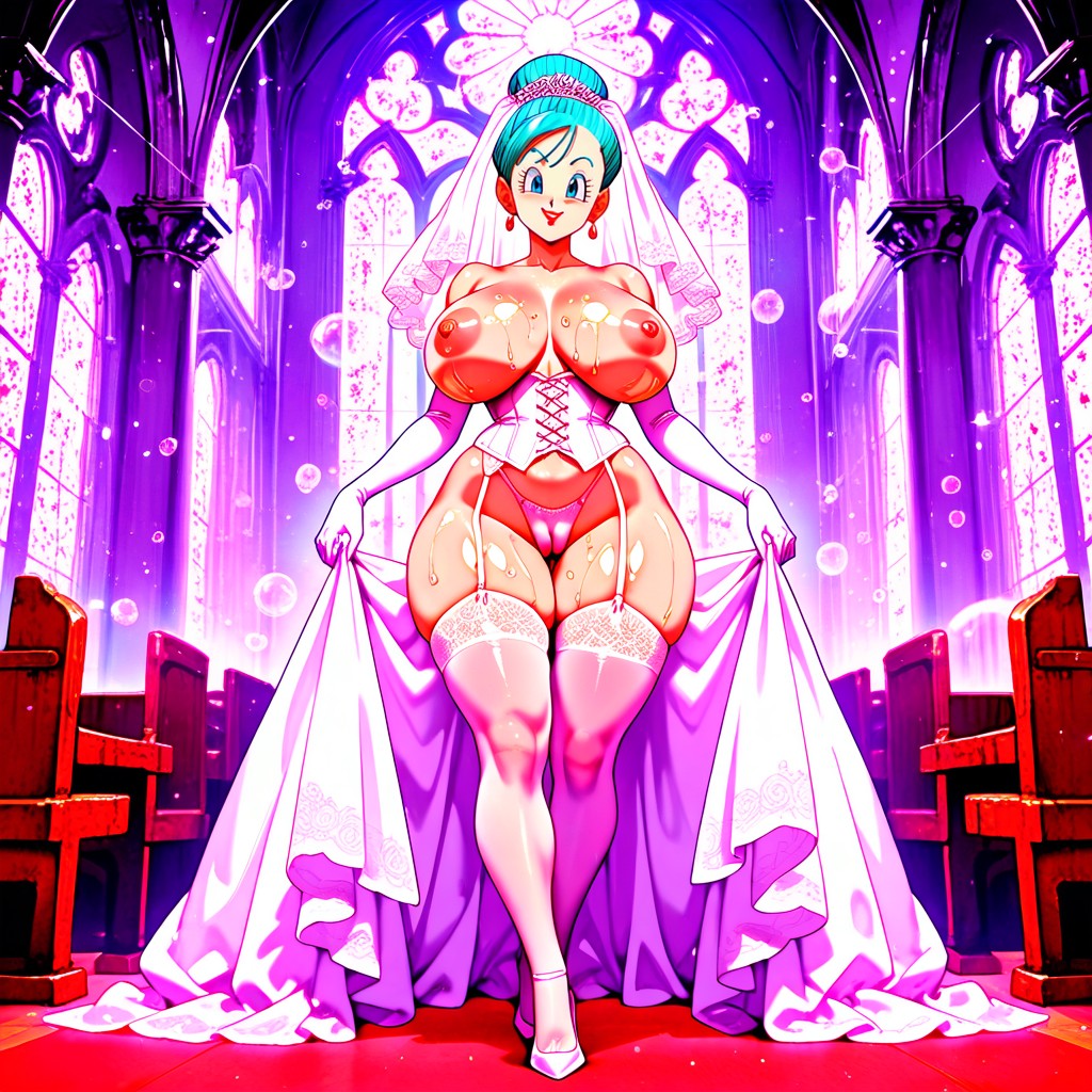 Thick Thighs, Slutty Bride, Pale Asian Female Hentai IA
