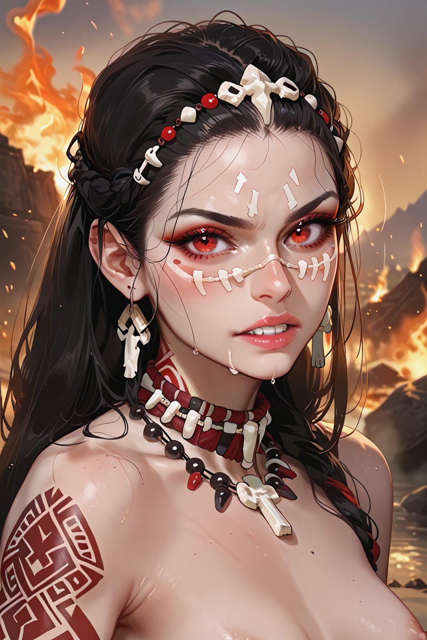 Look, Skin, Warm Firelight Hentai IA