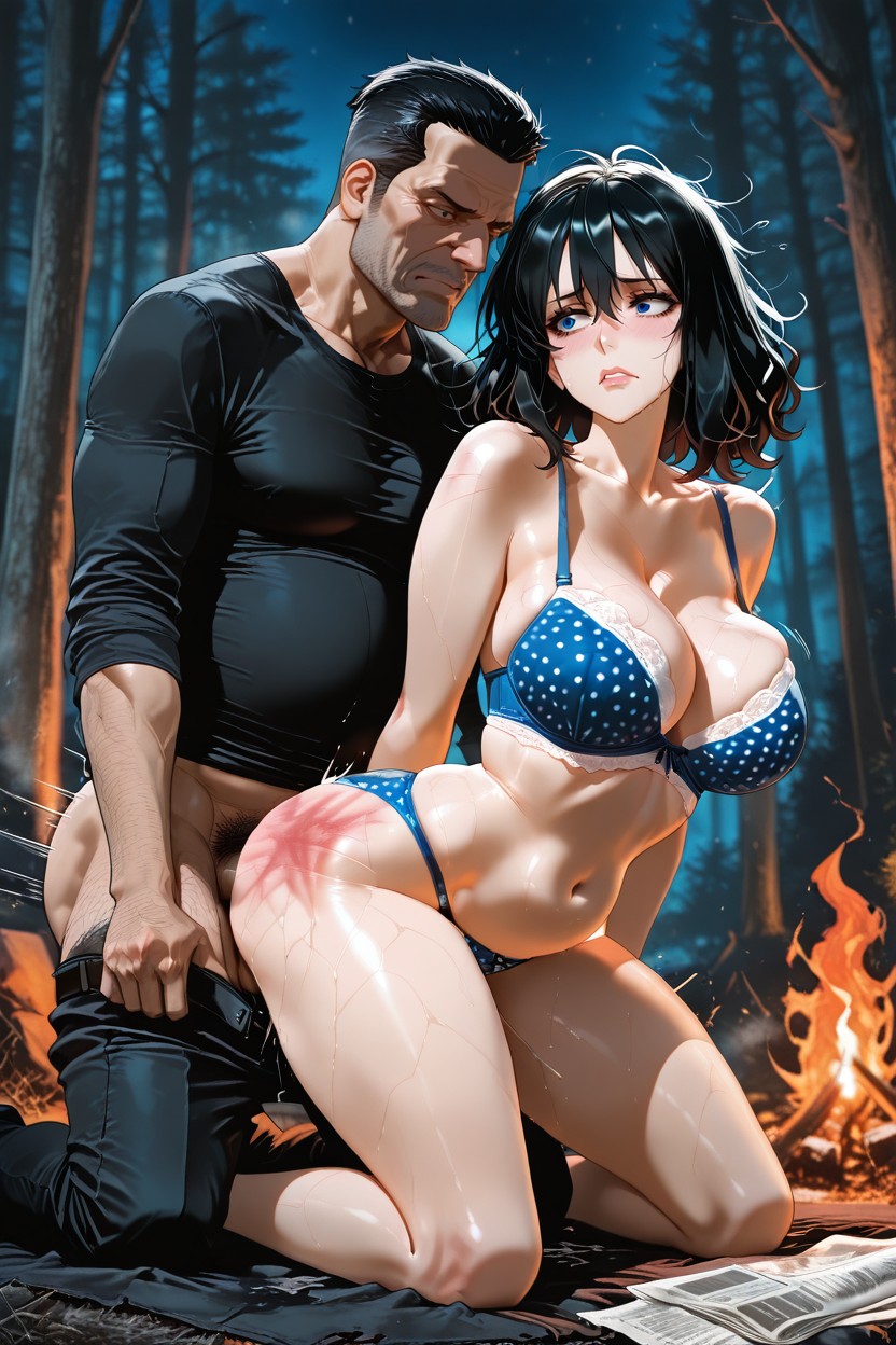 Thighs, Man Enjoys, Triste Hentai IA