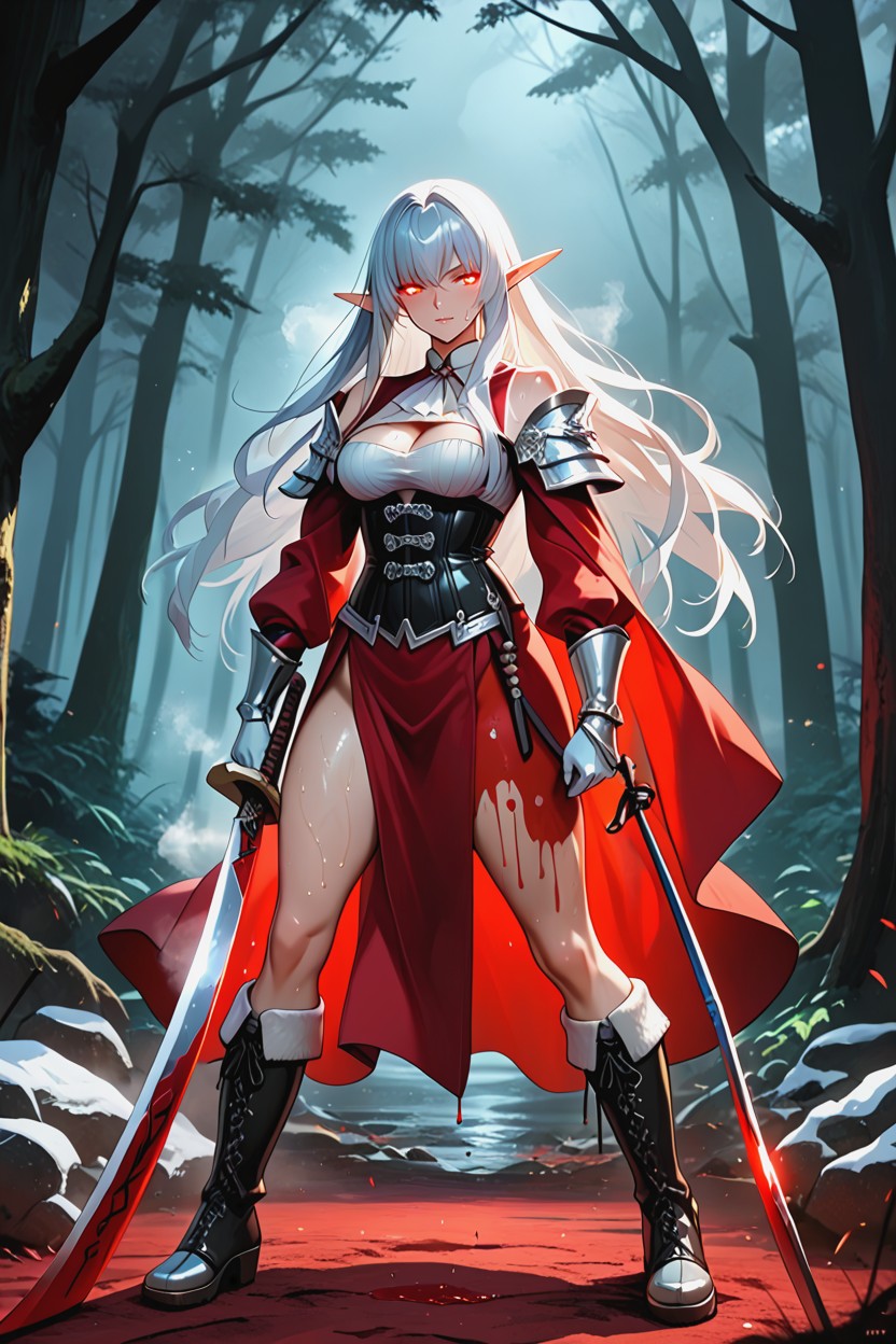 Medium Breast, 18+, Glowing Eyes Hentai AI Porn