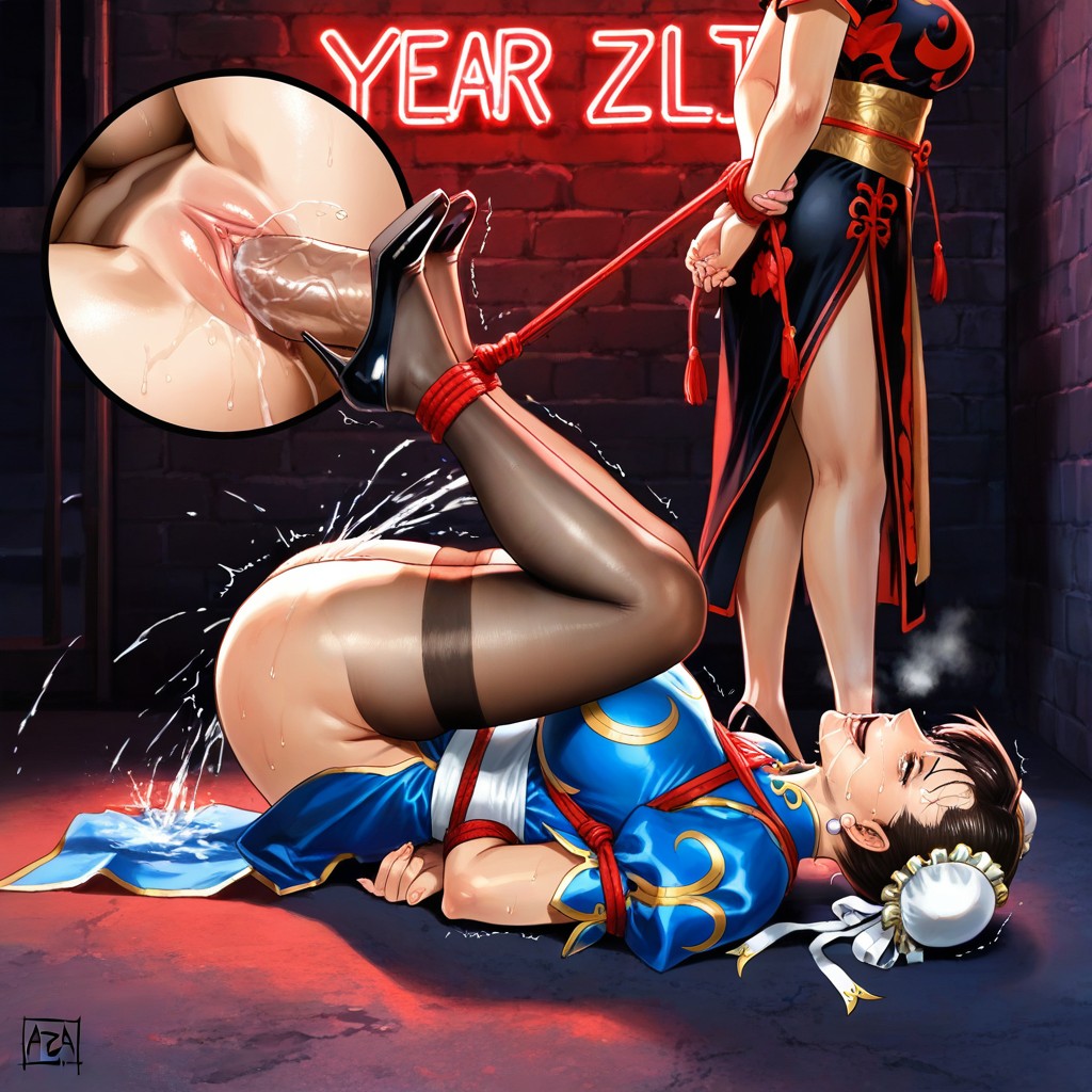 Perfect Anatomy, Prison, Tiptoe Rubbing Internal Walls Hentai AI Porn