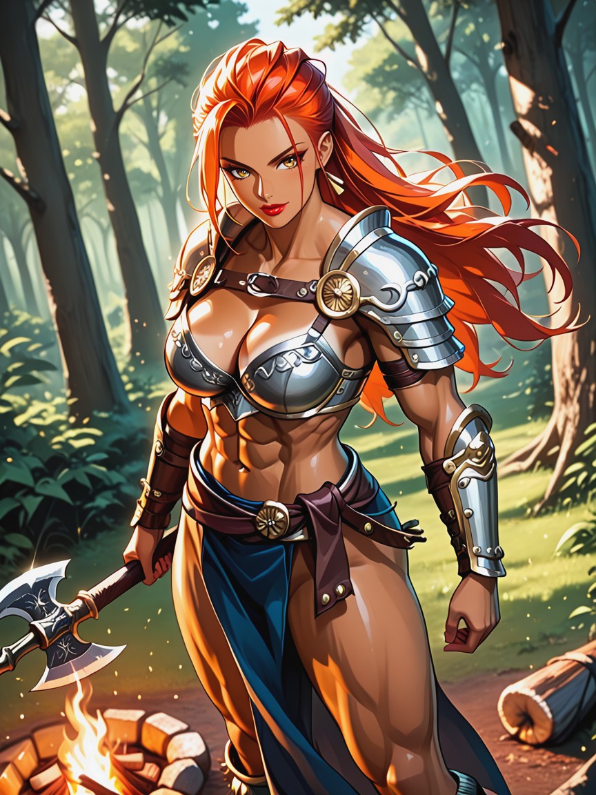 Super Model, Ginger, Armor Hentai AI Porn