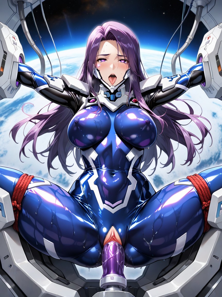 Tight Bodysuit, Kupaa Pose Through Clothing, Heart-shaped Pupils In Eyes Hentai IA